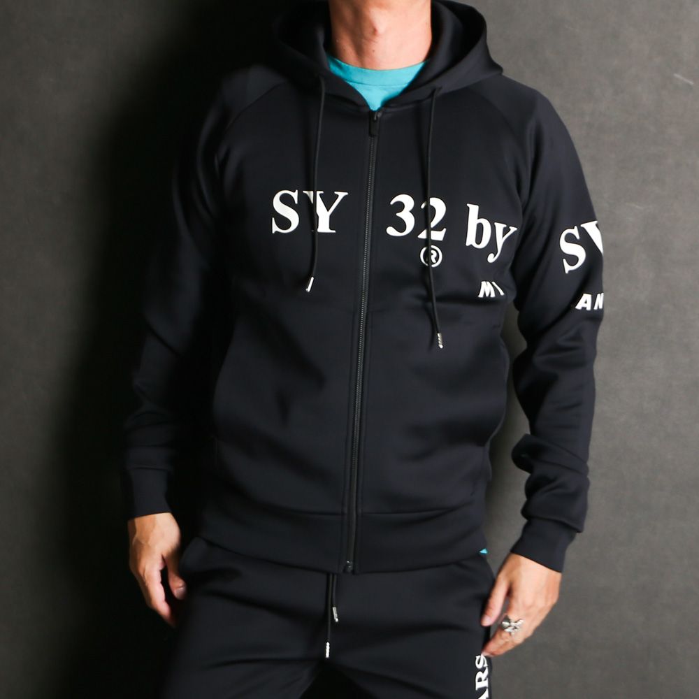 DOUBLEKNIT SEPARATE GRAPHIC ZIP HOODIE / ジップアップ パーカー / 15515