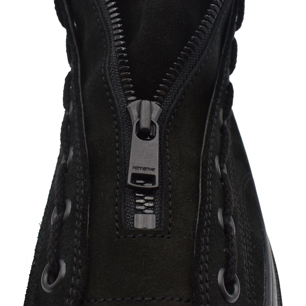 MINEDENIM × nonnative / DWELLER TRAINER 2 HI COW LEATHER WITH GORE-TEX by SPINGLE - BLK / NN-F4753