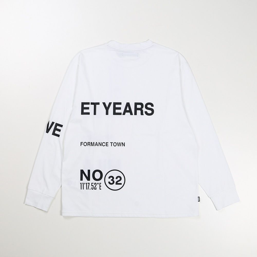 SEPARATE GRAPHIC L/S TEE - WHITE / グラフィックTシャツ / 14538