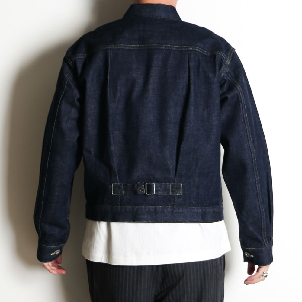 DENIM JACKET - INDIGO O.W / オーガニックコットン 13.5oz セルビッチデニム - TYPE-1 デニムジャケット / M26A10BL01C