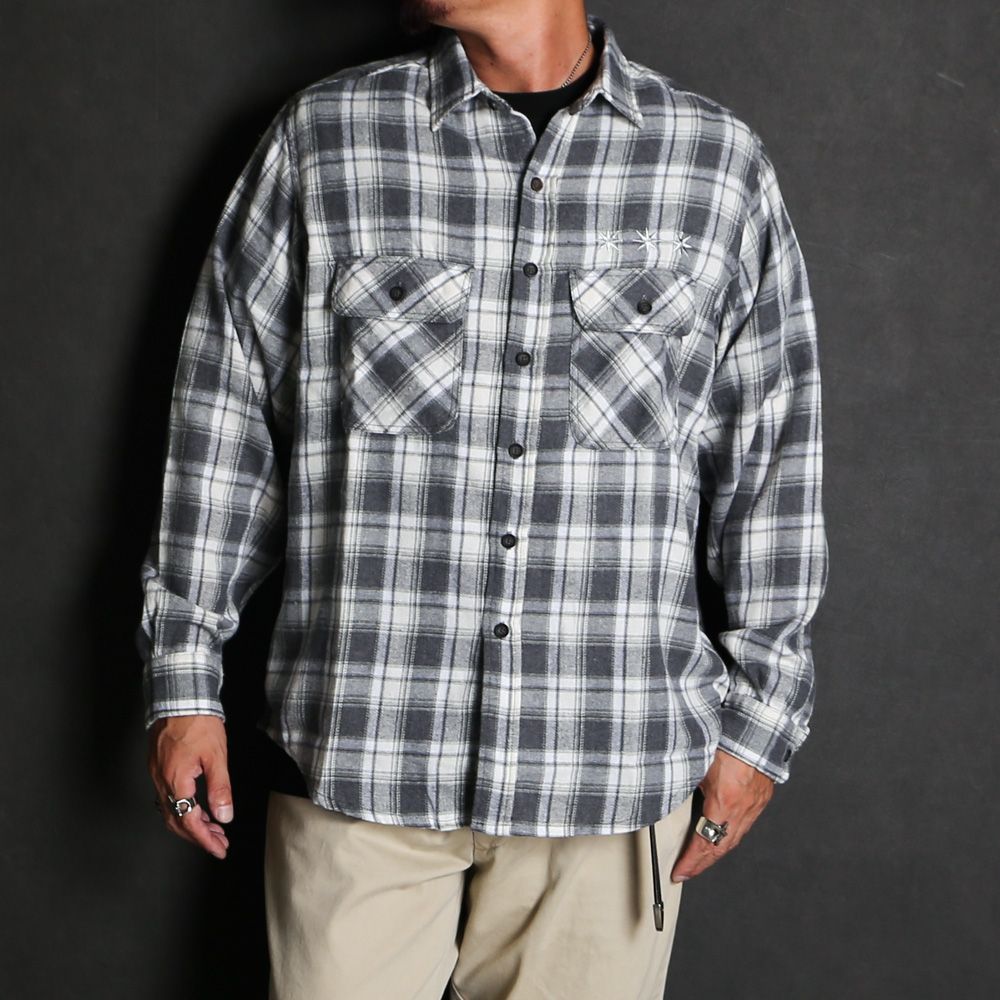 Flannel Shirt - Black / フランネルシャツ / GD0468