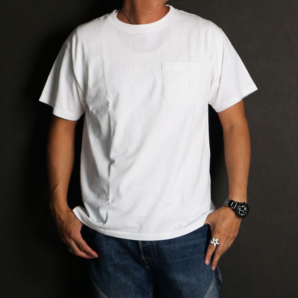 SD US Cotton Pocket T Vintage Wash - White / Tシャツ / TSOAB100