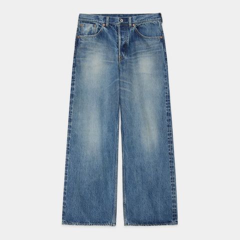 WIDE LEG JEANS - USED WASHED / オーガニックコットン 13.5oz セルビッチデニム - ワイドレグジーンズ / M25C02PT01C
