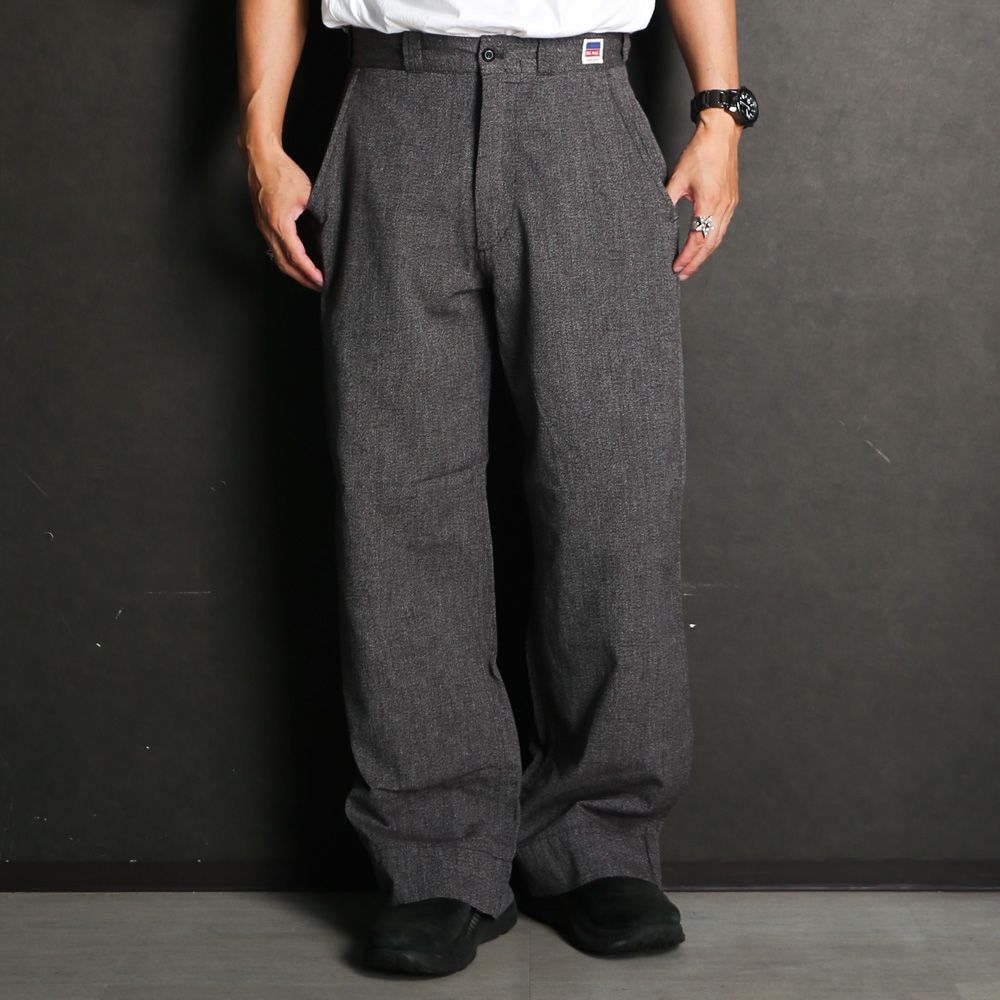 × BIG MAC / BLACK CHAMBRAY WORK PANTS / 2262-PT60-026