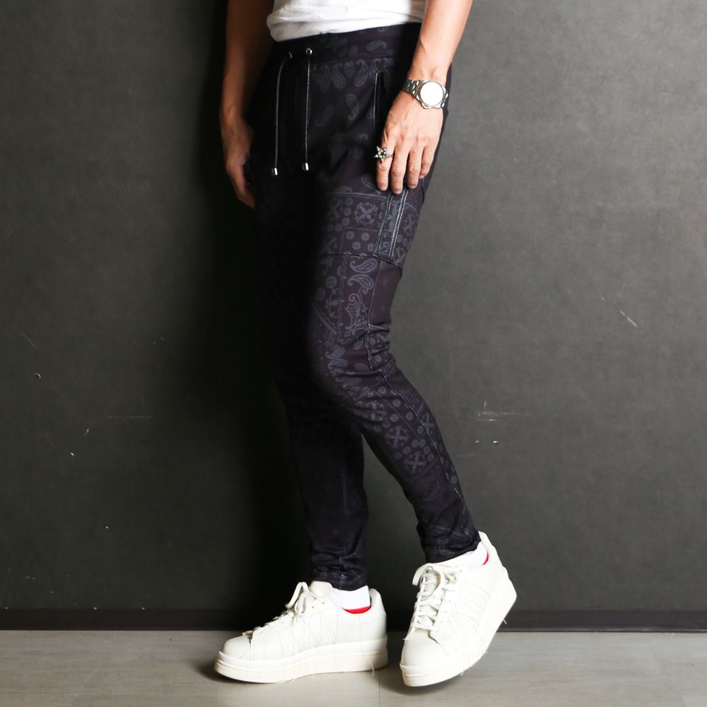 Johnson LINE HEAT PT - paisley BK / ジョンソンラインヒートパンツ / RC38-ST-009H