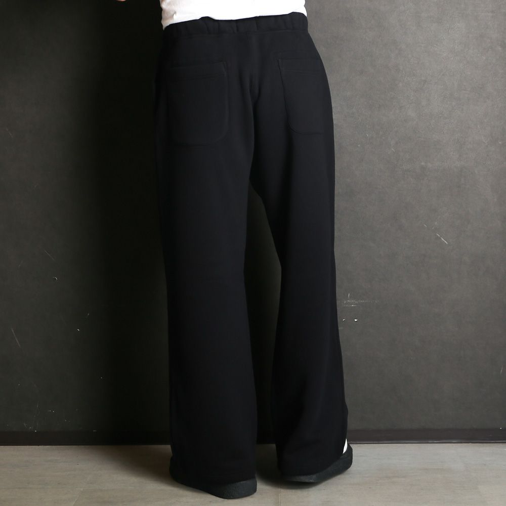 Wide Jacquard Sweatpants - Black / ワイドシルエット スウェットパンツ / SN-631A