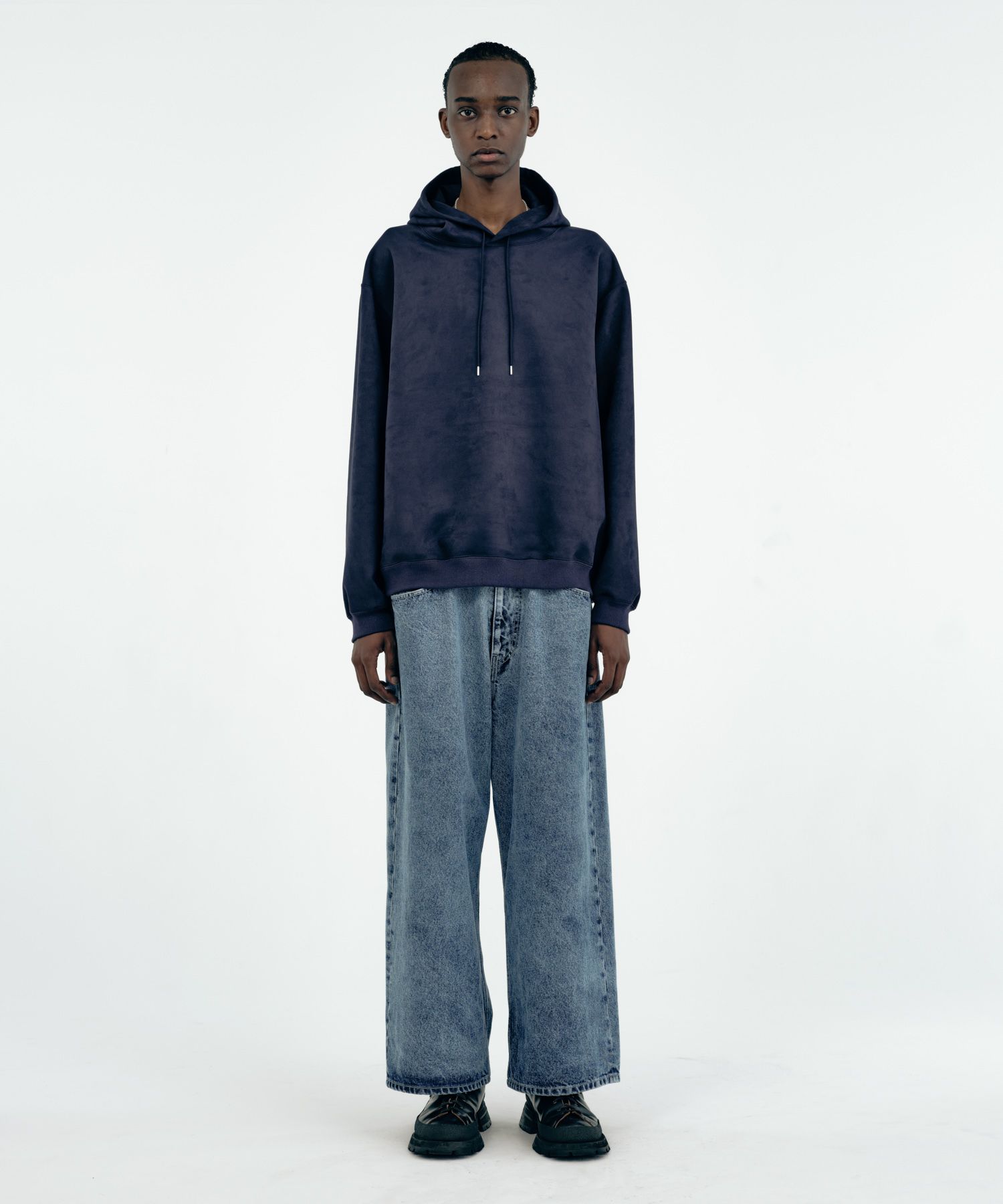 TECH KNIT SUEDE HOODIE / ダンボールスエード フーディー / 178203