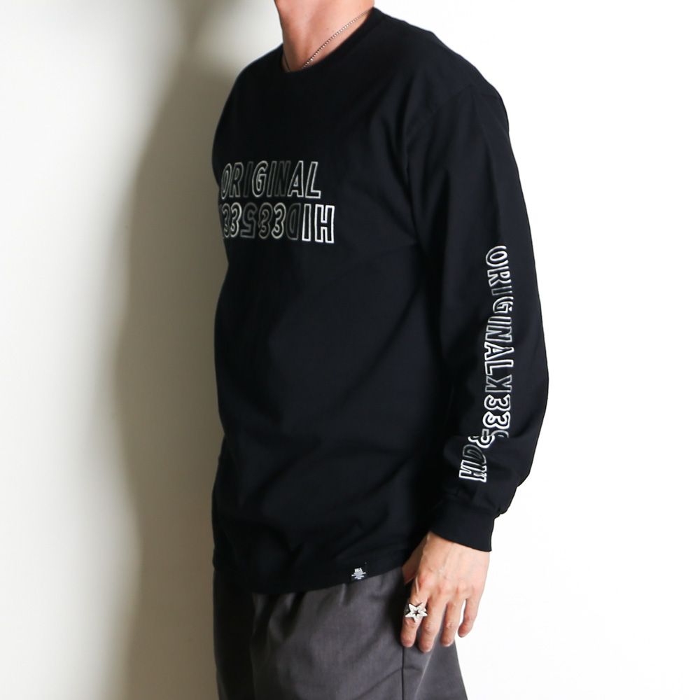 " HIDEANDSEEK × Toru Nishiura " / Original H&S L/S Tee - BLK / Tシャツ / H30th-010426
