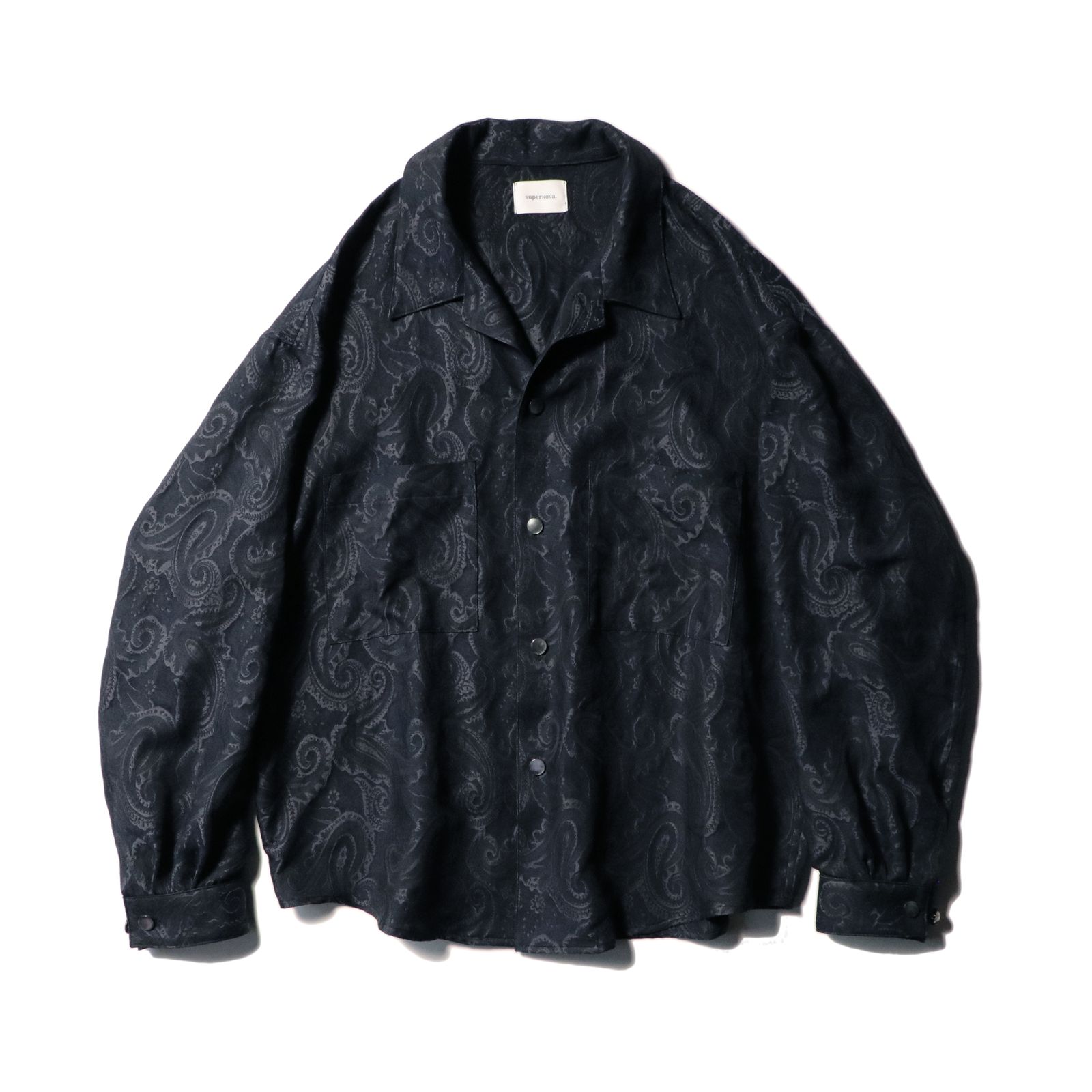 superNova. - Big shirt jacket 弐 - Paisley jacquard / シャツジャケット