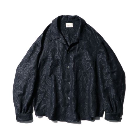 Big shirt jacket 弐 - Paisley jacquard / シャツジャケット - ペイズリージャガード / SN-471A