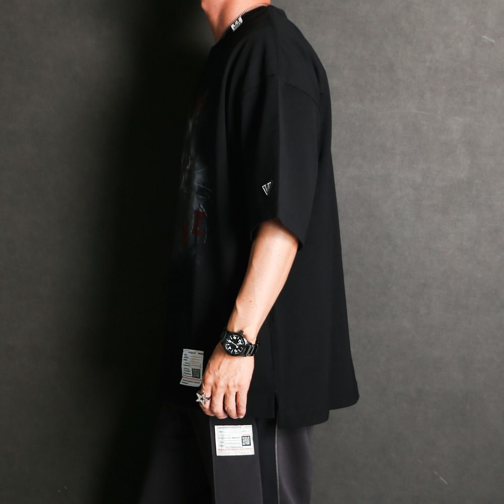 Cat Printed T-shirt - BLACK / キャット プリント Tシャツ / J17TS823