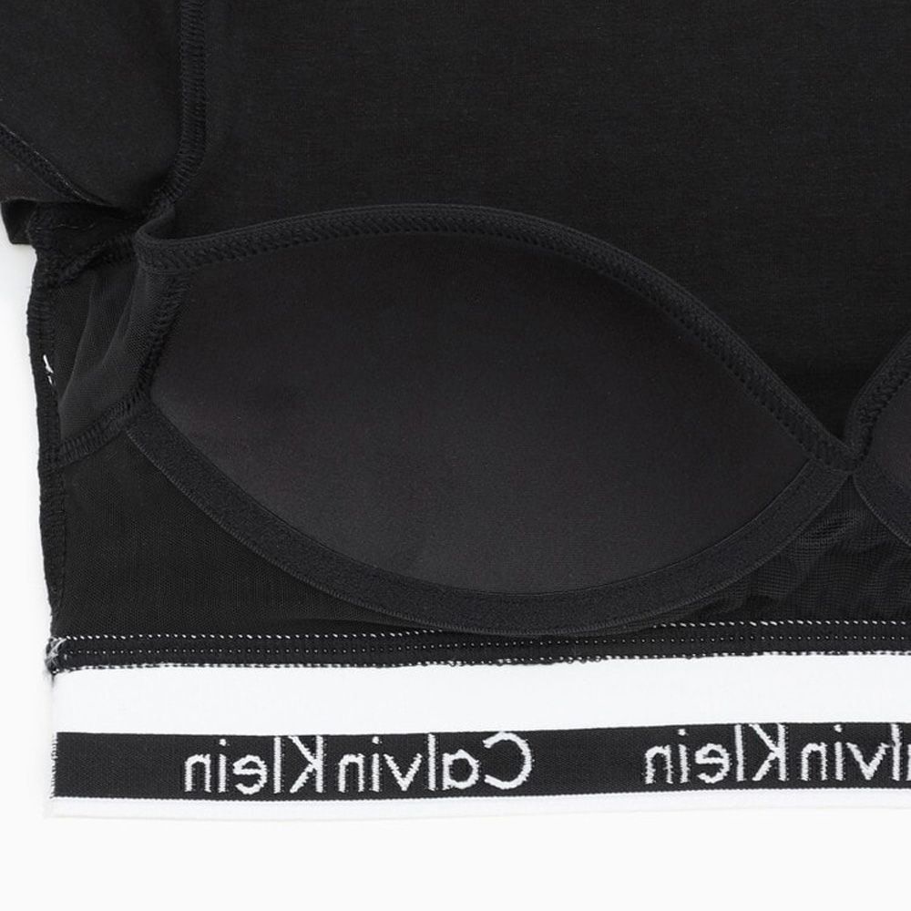 Calvin Klein Jeans - 【JENNIE／ジェニー着用商品】 T-SHIRT BRALETTE - MODERN COTTON -  BLACK / Tシャツ ブラレット / QF7213AD | chemical conbination