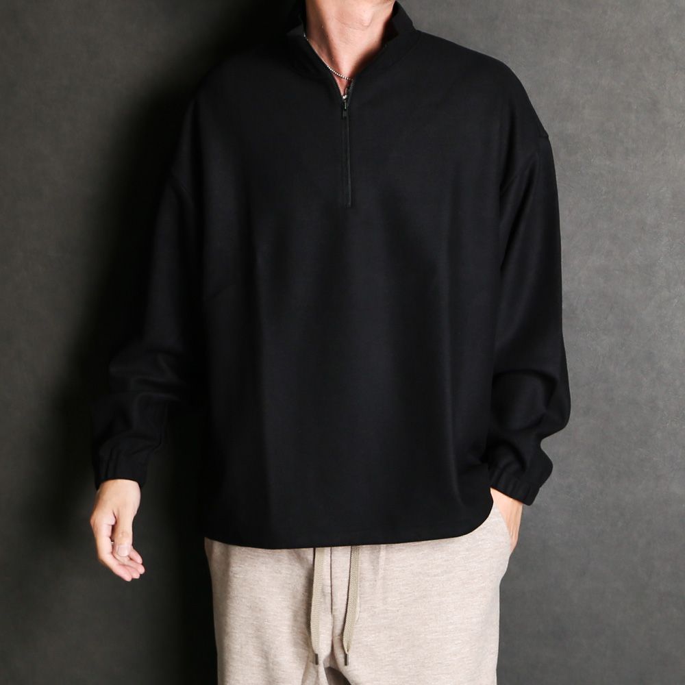 Iroquois - 【ラスト1点-サイズ3】DOUBLE FACE JERSEY HALF ZIP