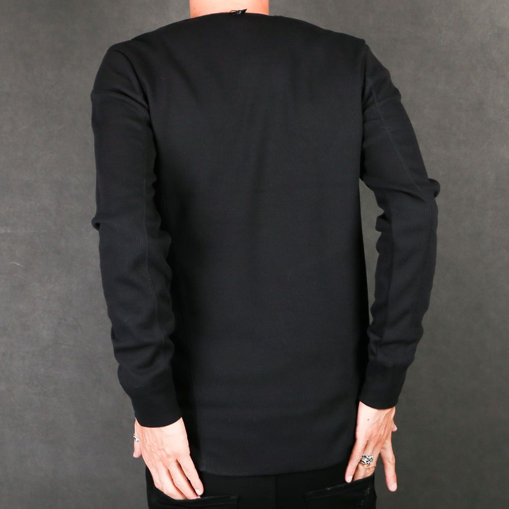 henley long-T(back boa) / ボアフリース ヘンリーネックTシャツ / 7907 lj88s
