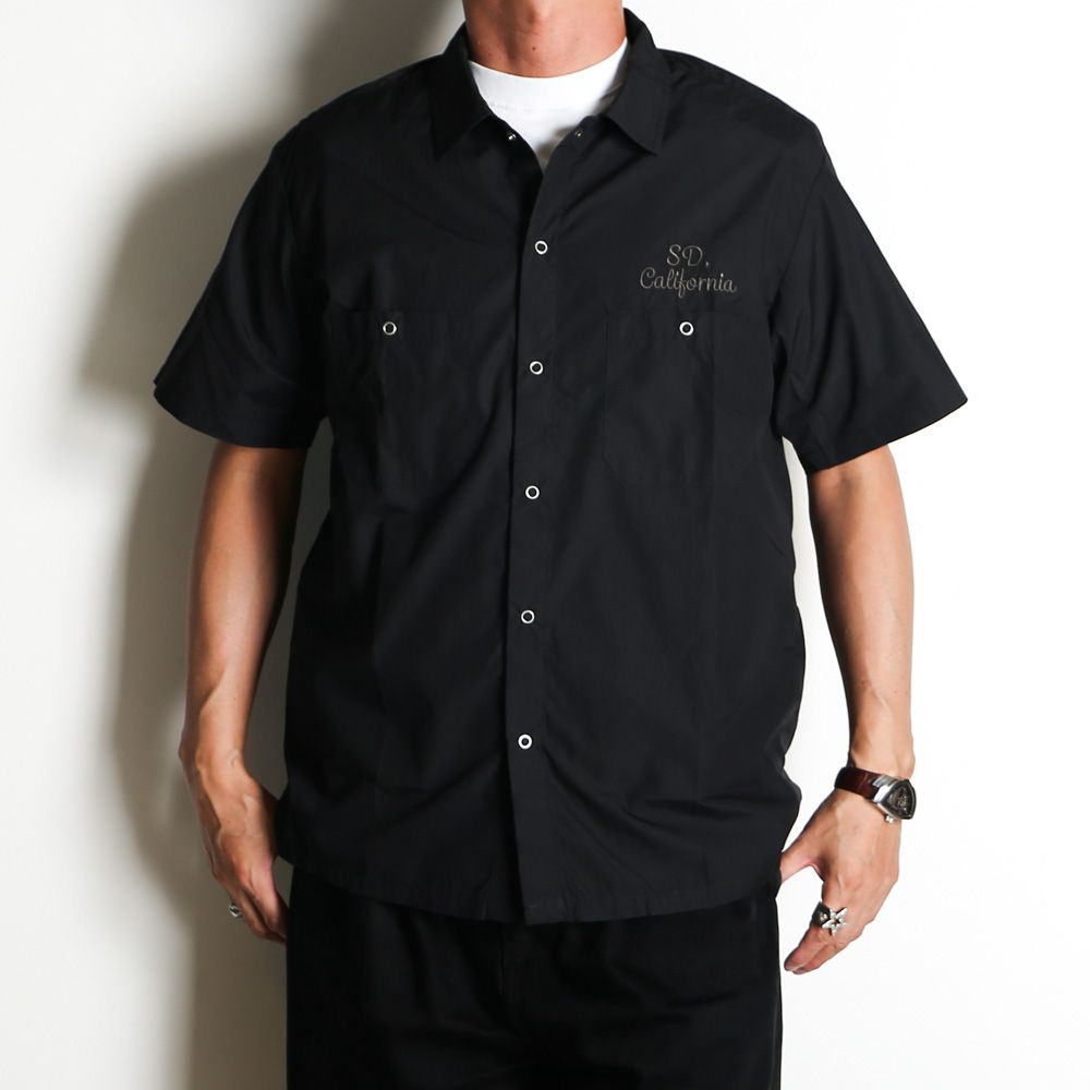 SD Dress Work Shirt SS - Black / ワークシャツ / SHOSD220