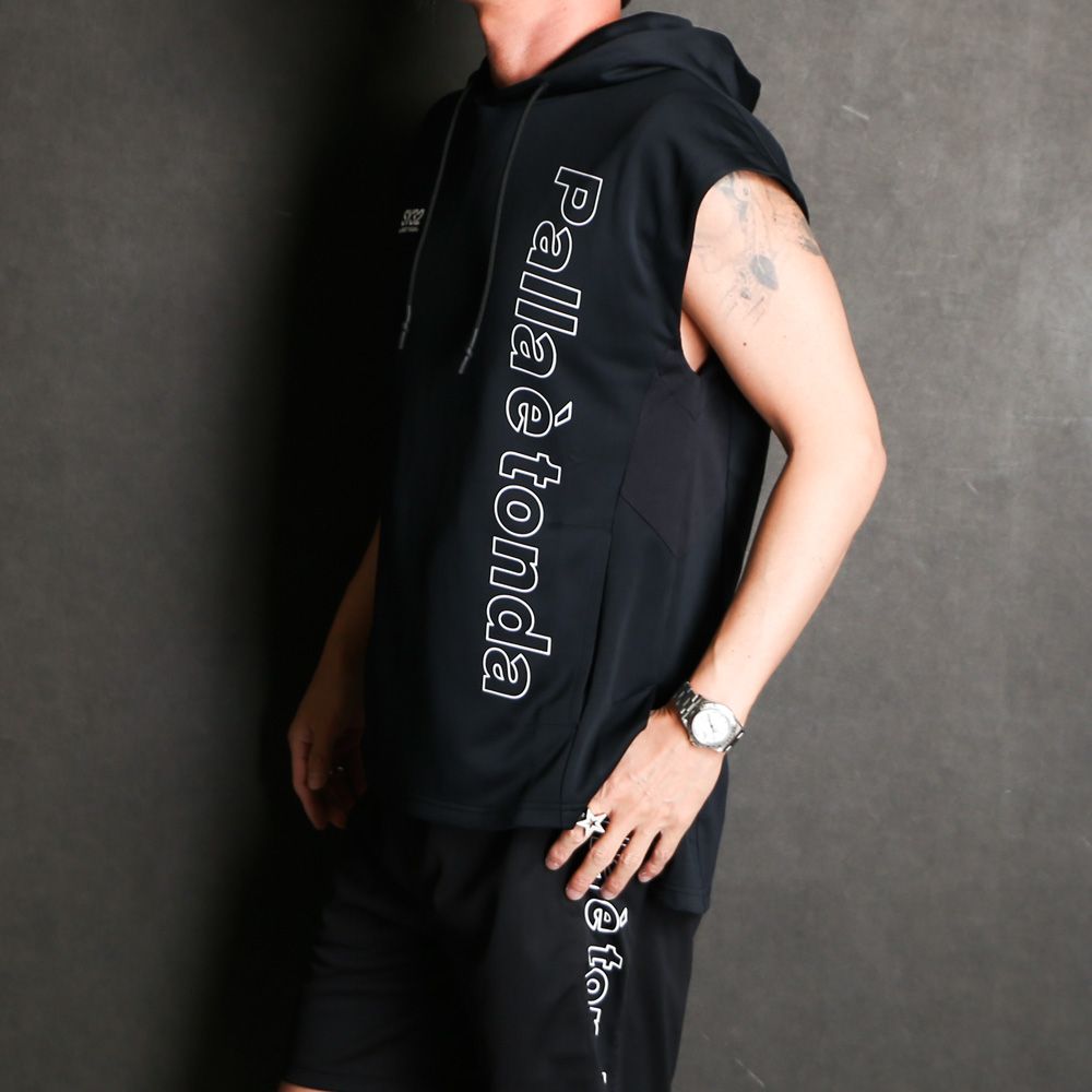 ACTIVE WORK OUT NOSLEVE HOODIE  / ノースリーブ パーカー / 14205