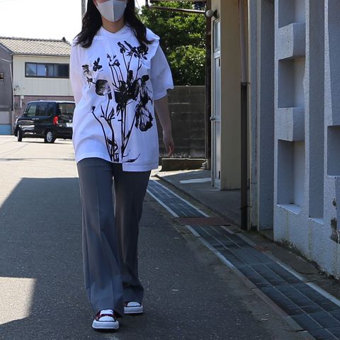 TAAKK×Maison MIHARA YASUHIROコーディネート(女性モデル167cm)