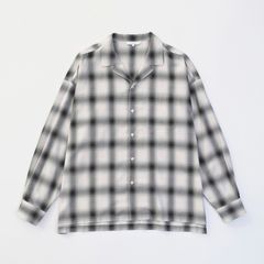 OPEN COLLAR CHECK SHIRTS / オンブレー チェックシャツ / VTM-24-S-003