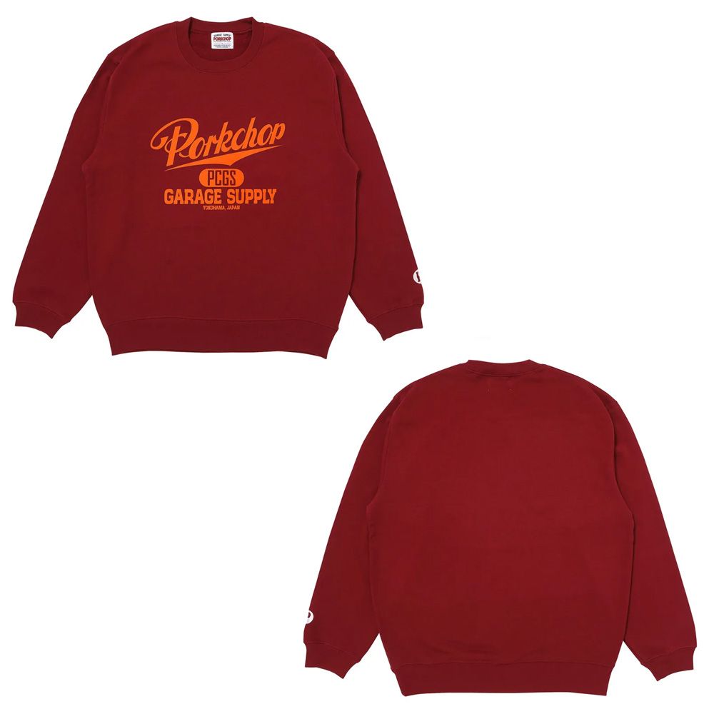 SCRIPT COLLEGE SWEAT - MAROON / スウェット