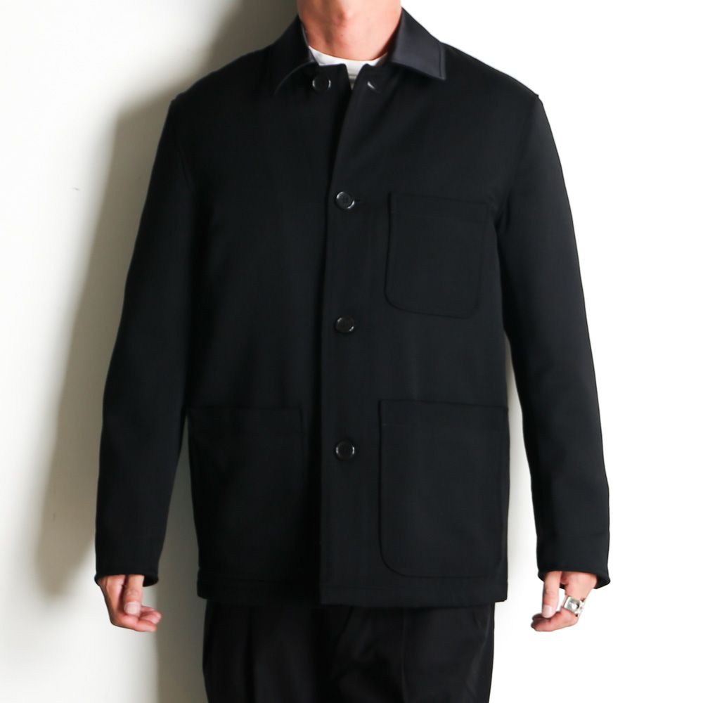 TUXEDO COVERALL - BLACK / ポロワース タキシードクロス - タキシードカバーオール / A25C11JK01C