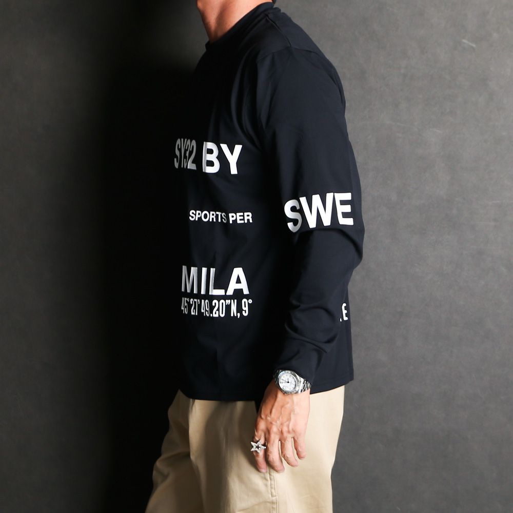 【ラスト1点-サイズS】 SEPARATE GRAPHIC L/S TEE - BLACK / グラフィックTシャツ / 14538