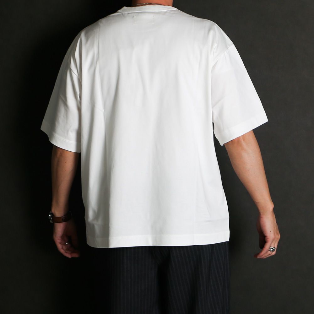 COMFORT FIT Tee - WHITE / オーガニックGIZA 80/3 天竺 サバイバルクロス® - コンフォートフィットTee / A26A19CS02B