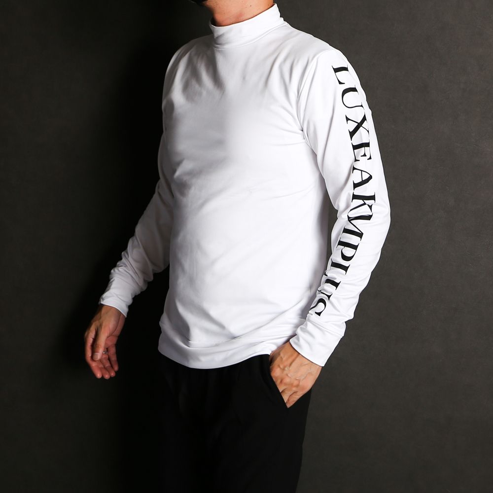 BACK BIG LOGO HIGH NECK T-SHIRTS / バックロゴ モックネックTシャツ / LAT-22002