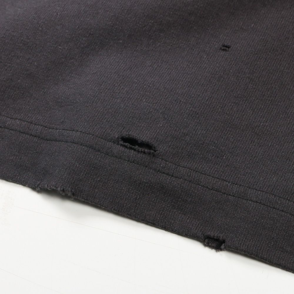 Embellished Sticker Long Sleeves Tee - BLACK / エンブリッシュド ステッカー ロングスリーブTシャツ / A16LT591