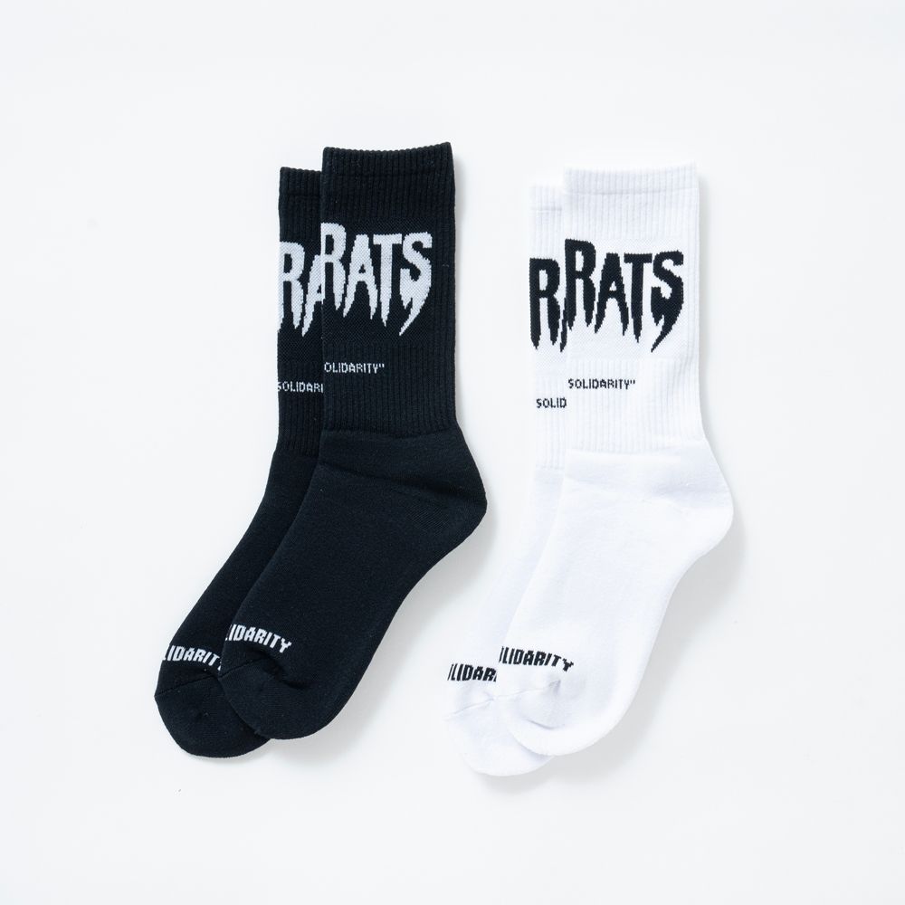 PILE SOCKS "THE RATS" / ジャガードロゴ ソックス / 25'RA-0216