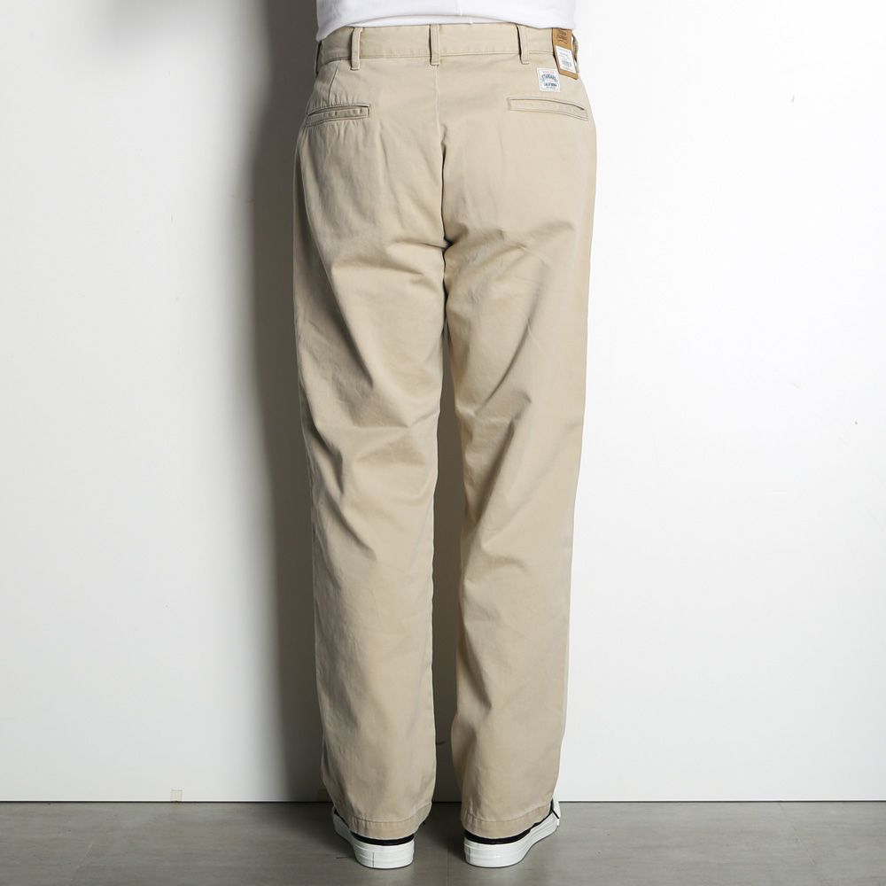 SD Chino Pants W Vintage Wash - Beige / ワイドシルエット チノパンツ / BTKPC270
