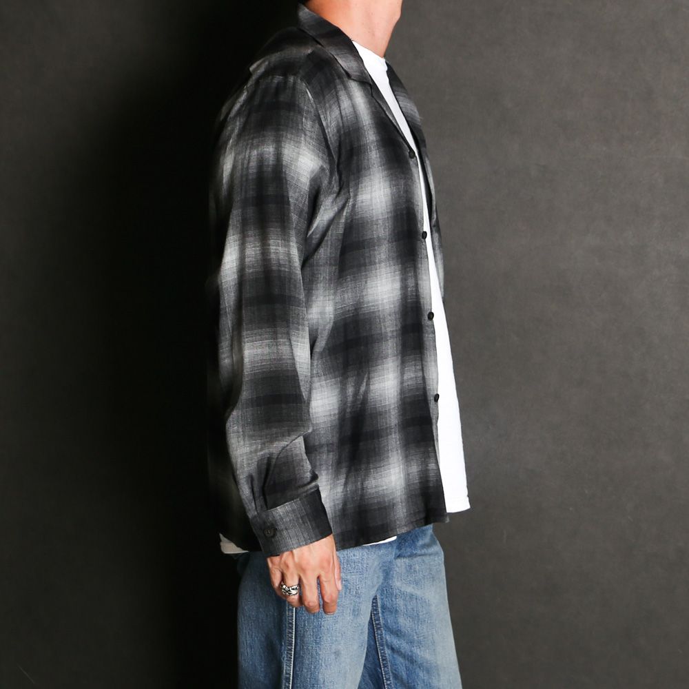 T.Rayon Ombre Open Collar Shirt  - BLT / MDFBF09501