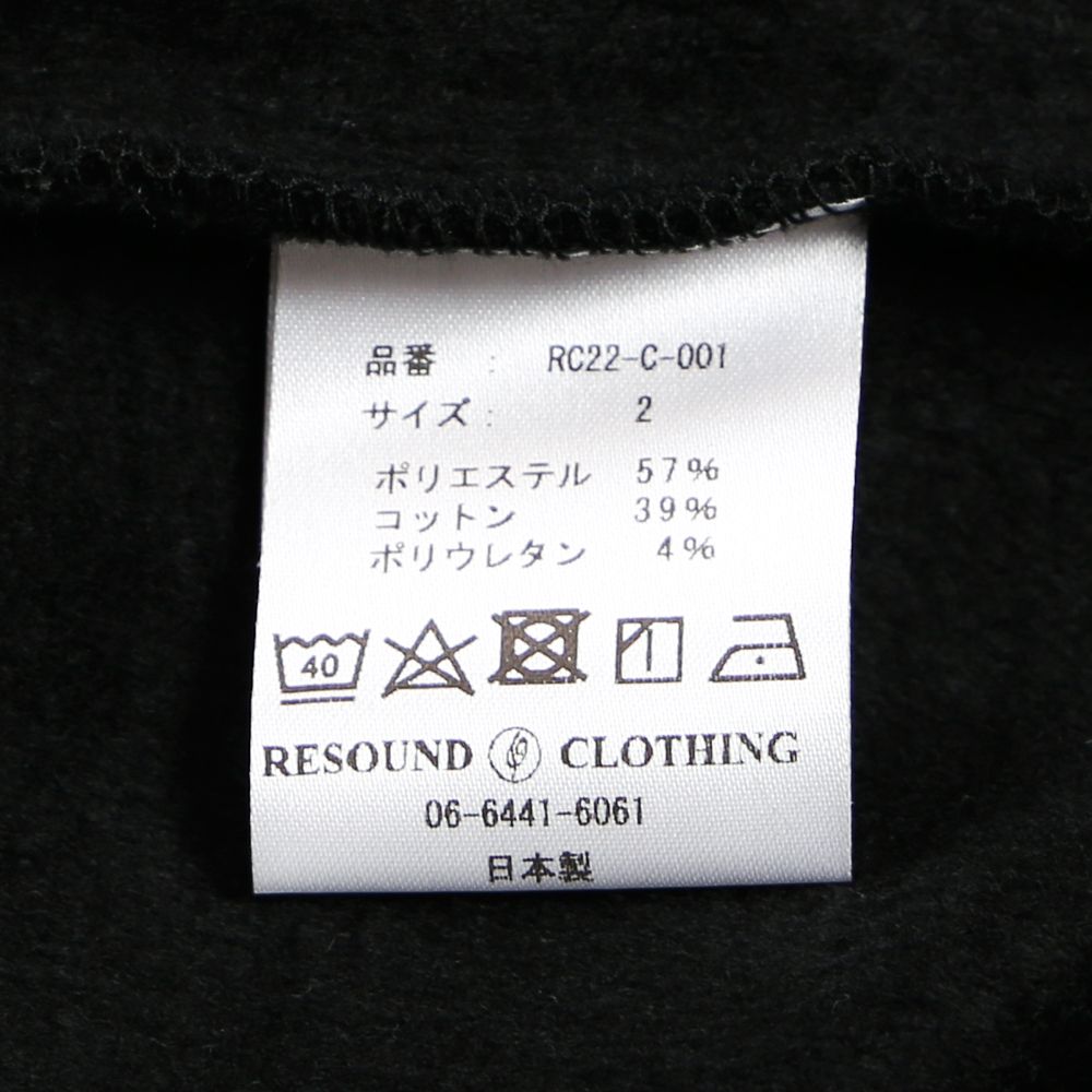 velours fleece neo thermal / ベロアフリース カットオフハニカムサーマル / RC22-C-001