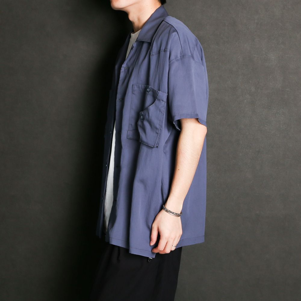 TE TWILL WIDE WESTERN H/S SH / ウエスタンヨーク ワイドシルエットシャツ / 379116