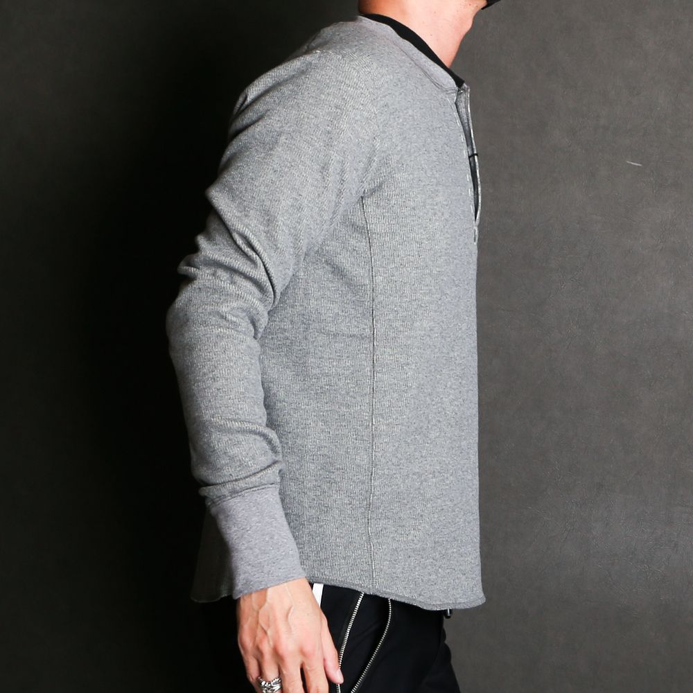 BOMBER HEAT® THERMAL L/SL HENLEY-NECK SHIRTS / 裏起毛 サーマル ヘンリーネックロングスリーブTシャツ / TCS-F2002