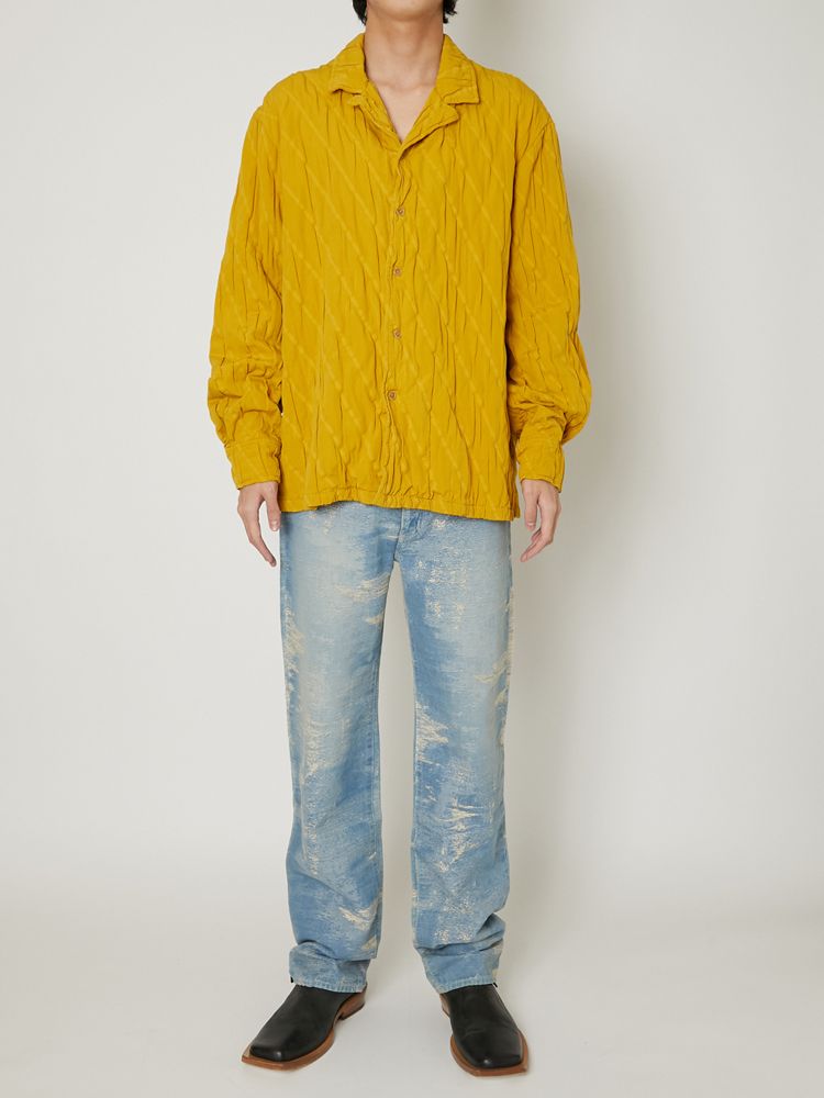 "COTTON PLEATS" SHIRTS / オープンカラーシャツ / TA23AW-SH024