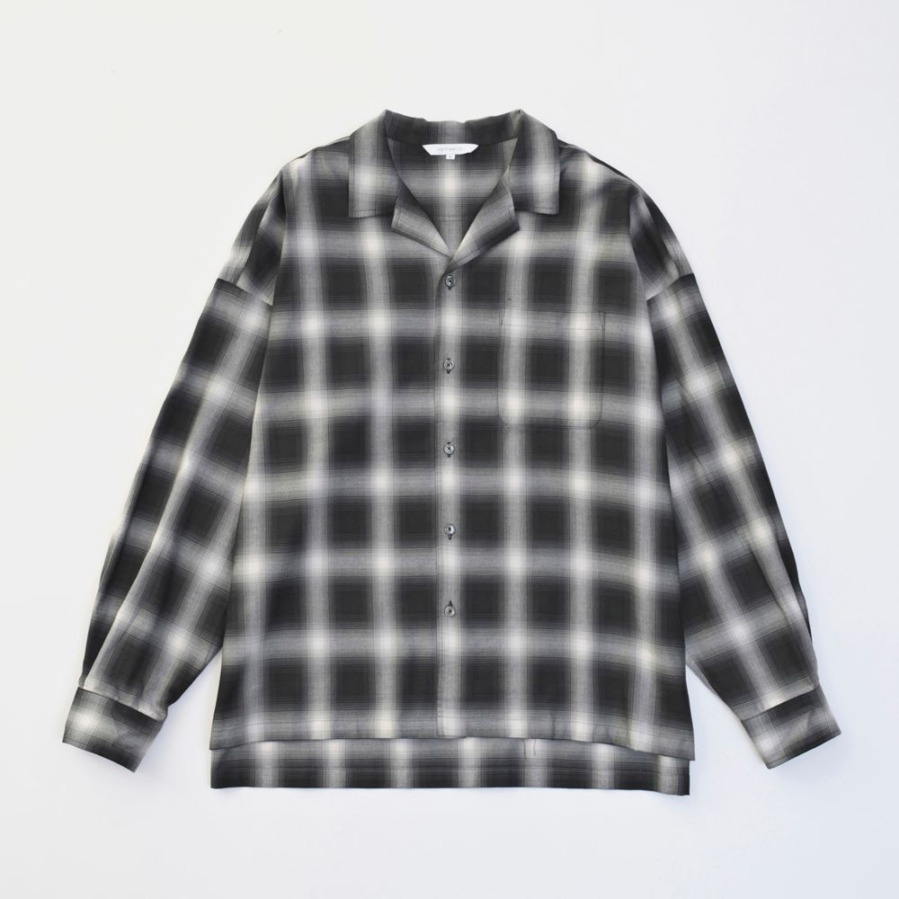 OPEN COLLAR CHECK SHIRTS / オンブレー チェックシャツ / VTM-24-S-003