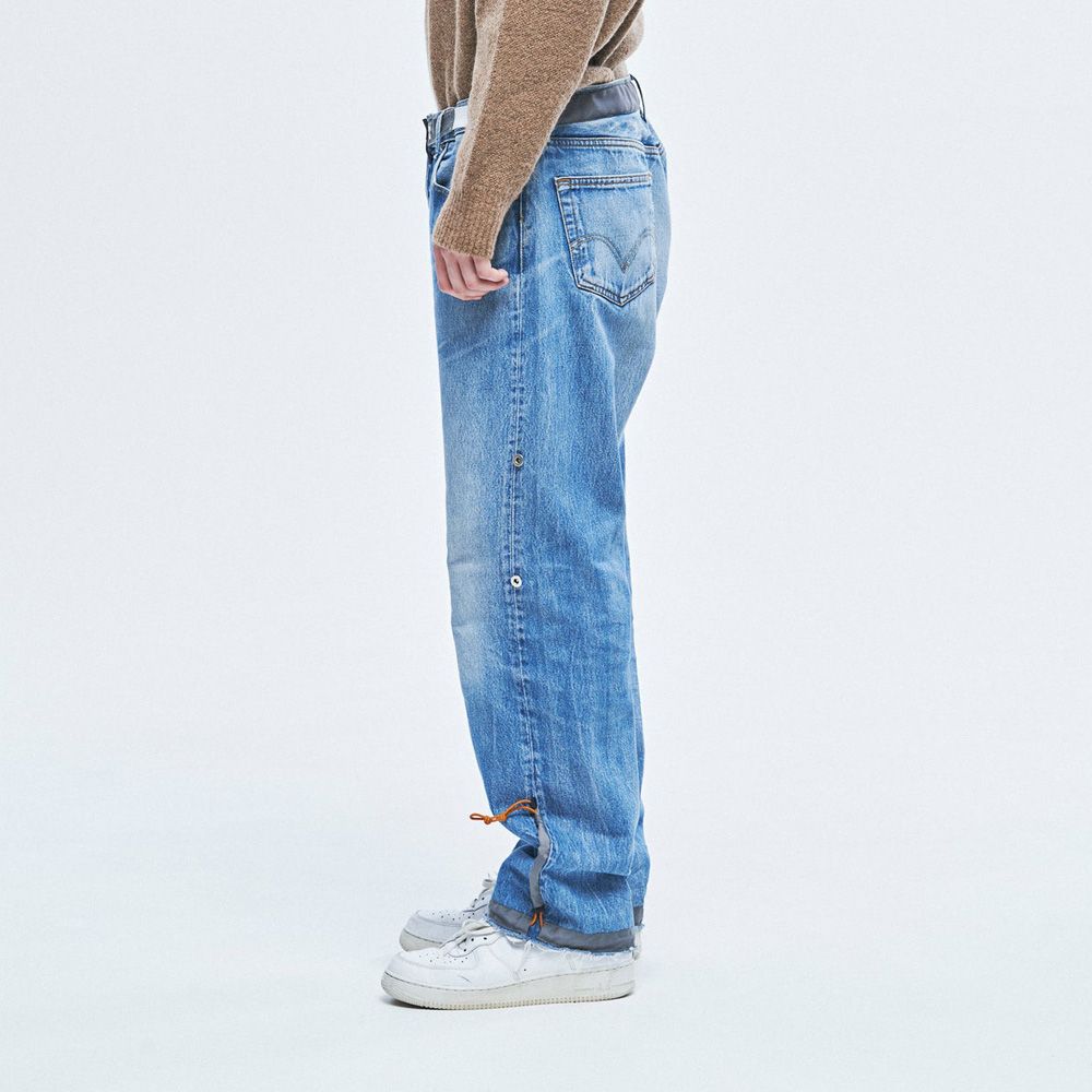 POLIQUANT - 【ラスト1点-サイズ2】 THE DEFORMED ADJUSTABLE THRIFTING DENIM 501 /  2302023 | chemical conbination