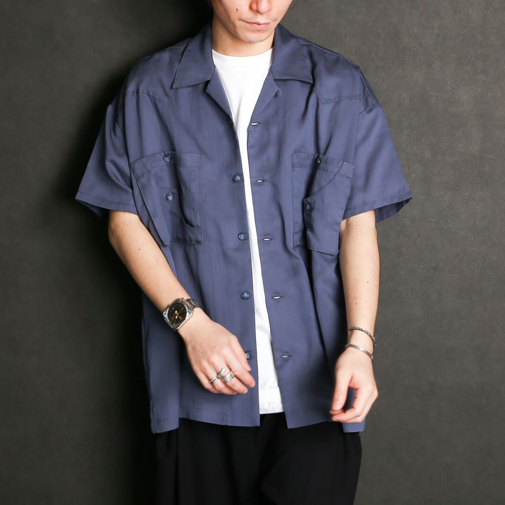 TE TWILL WIDE WESTERN H/S SH / ウエスタンヨーク ワイドシルエットシャツ / 379116