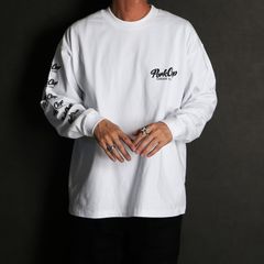SCRIPT PORK L/S TEE - WHITE / ロングスリーブTシャツ