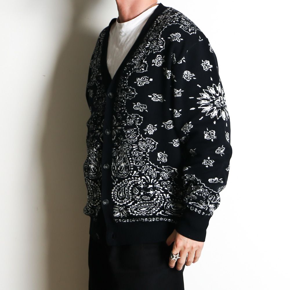 Bandana Cardigan - BLK / バンダナ カーディガン / HC-030426