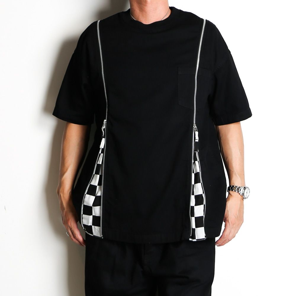 OLD PARK×MINEDENIM / Zip Wide Denim T-SH / MND-23SSOP001-97