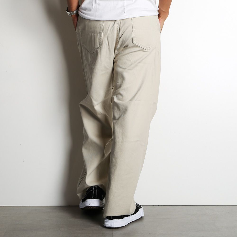 【ラスト1点-サイズS】 Katsuragi wide jeans / ワイドデニム - コットンドリルツイル / SNJ-39C
