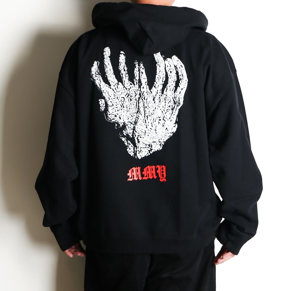 MASSES × Maison MIHARA YASUHIRO / HANDS PRINT HOODIE MMY - BLACK / プルオーバー パーカー / C15HD045