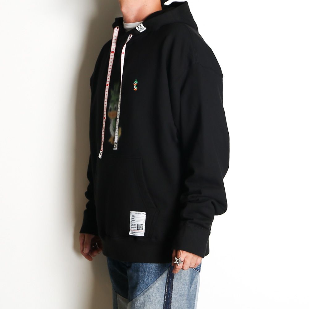 Leon Printed Hoodie - Black / レオン プリント フーディー / J17HD781