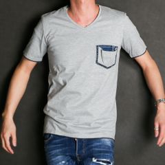 denim pocket-T / デニムポケット カットオフTシャツ / 7943 lj91t