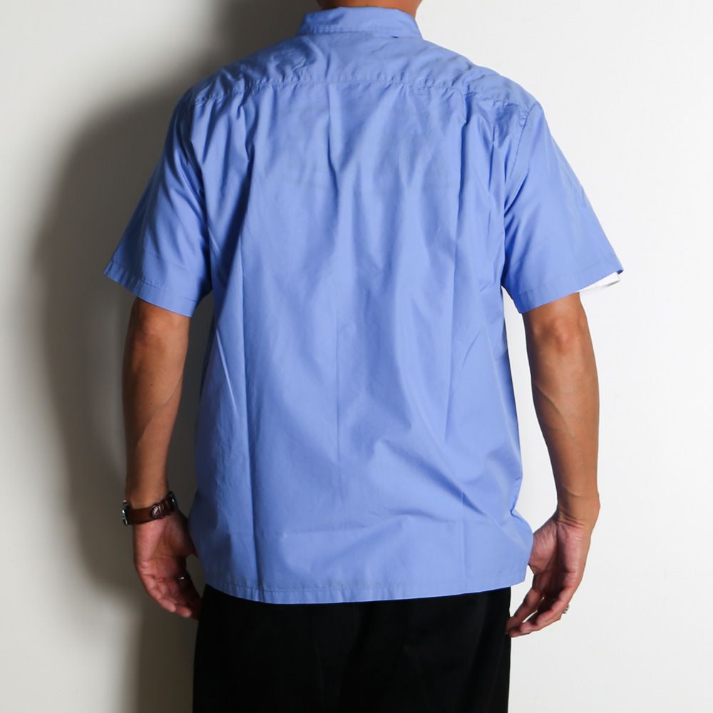 【ラスト1点-サイズL】 SD Dress Work Shirt SS - Blue / ワークシャツ / SHOSD220