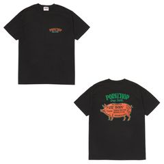 PORK BACK TEE - BLACK / ショートスリーブTシャツ