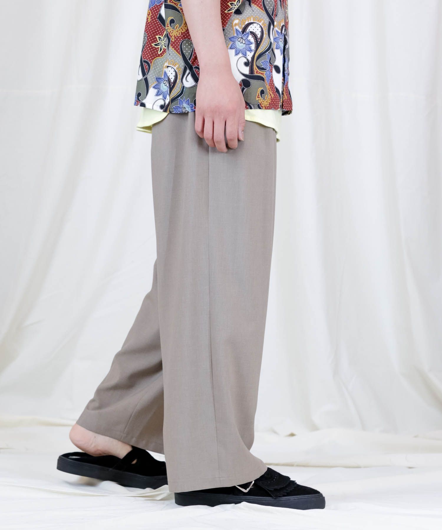REFLAX WEATHER CLOTH WIDE PT / 2タックワイドパンツ / 479103