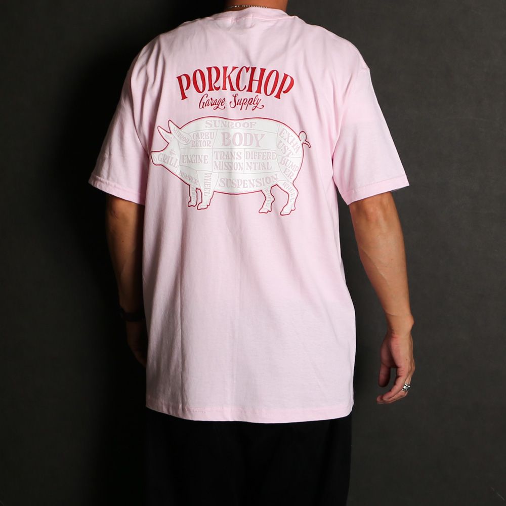 PCP BACK TEE - PINK / ショートスリーブTシャツ
