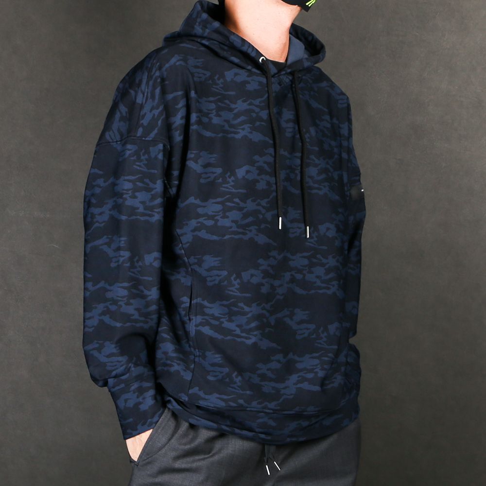 HEAT CAMO loose hoodie / ヒート ドロップショルダー パーカー / RC17-C-003